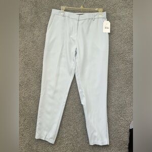 Blue Straight-Leg Pants